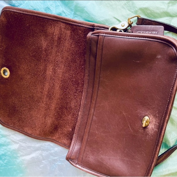 Coach Brown Leather Saddlebag Crossbody Purse -Minimal classic warm - Picture 7 of 9